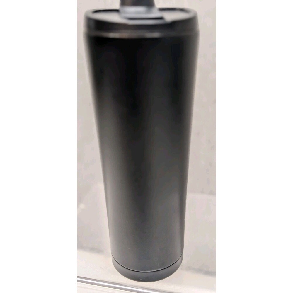 Dutch Flow Steel Insulated 20 oz Bottle -Black Bottle, Black Writing - Some Wear - Picture 5 of 6